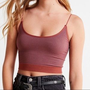 URBAN OUTFITTERS ORANGE SPARKLE MARKIE BRA TOP